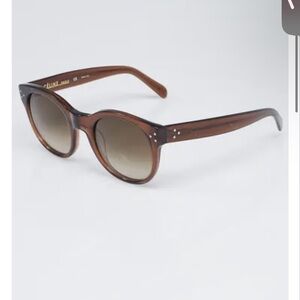 Celine Tortoise Acetate Gradient Tint Sunglasses 1747 Polarized